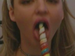 18yo teenie and her lollypop