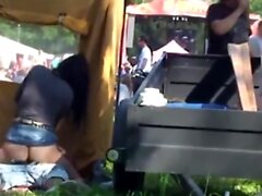 Spy Cam Sex Teen Couple Music Festival