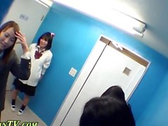 Japanese teens watch piss