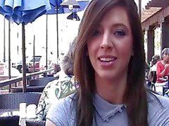 Madeline adorable brunette teen public flashing tits