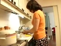 Sex With My Asian Japanese Hot Aunt In Home Kitchen