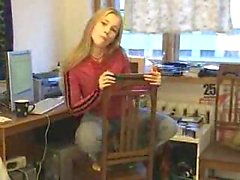 Teen girl webcam stripping