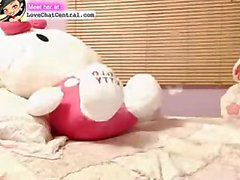 Hot sexy teen play with toys