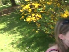 Lisa a french teen fucked outdoor