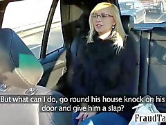 Nerdy big tits amateur gets seduced by a taxi driver