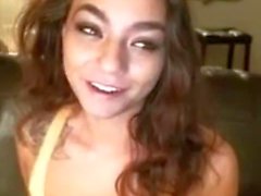 Smokin Teen Vibrates Her Pussy To Orgasm
