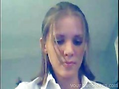 lisa strips on webcam
