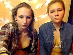 Amateur striptease on webcam