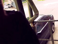 Car Sex date in public with german skinny teen slut