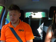 Fake Driving School Teen Little Eliss Got Blowjob Skills