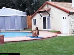 Ebony Princess Nia Nacci Enjoys Foam Bath And Firm Cock