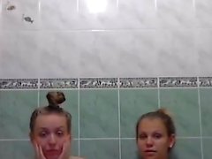 DaringSex Readhead and Blonde Teen Lesbian Shower