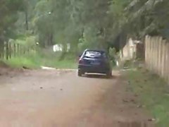 Young Latina Car Sex In The Park