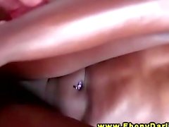 Ebony girlfriend fucked from behind by her horny stud