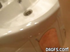 Hard fuck in the bathroom with my ex