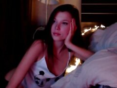 Shy brunette homemade amateur webcam teen