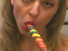 twentyone girl and her lollypop