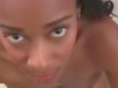 Ebony Teen Penetrated In Butt And Pussy