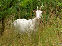 Skinny Gypsy Teen Anal Fuck on Family Farm with Step Bro