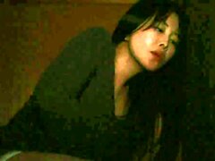 Young sweet Asian fingering hairy pussy visit her live