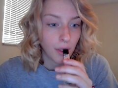 Skinny Blonde Teen Anal amp Vaginal Toys DP