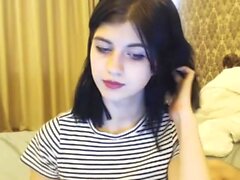 Teen Blowjob of Dildo on Webcam