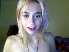 Wild blonde teen LIBRARY deep toying pussy on webcam