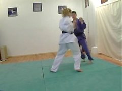 Bérangère vs Tony mixed judo