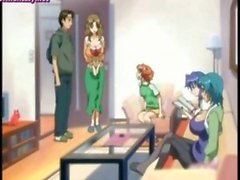 Anime teenie gives oral sex