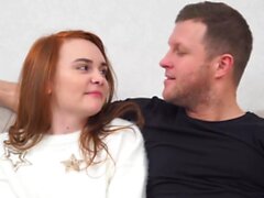 glassy redhead babe gets screwed over