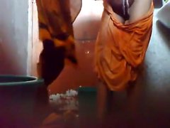 Young Bangladesh guy keep a hidden cam in bathroom before