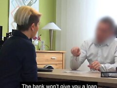 LOAN4K. Girl makes it with the lender for money