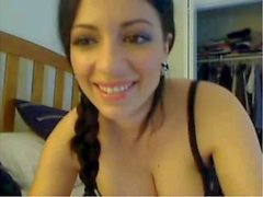 Sexy Brunette Showing Off On Her Cam cam38