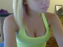 Hot blonde webcam show