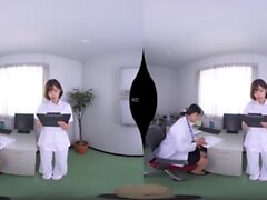 Lewd asian teen VR hot porn video