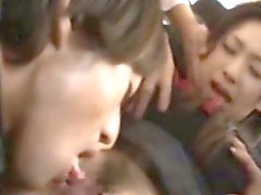 Publicsex oriental groped on the bus