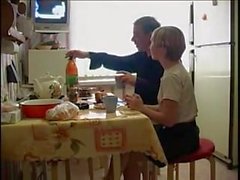 russian teen in kitchen