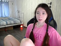 Shy brunette homemade amateur webcam teen