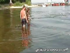 Fishing With Some Nude Russian Teens