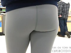 Random College Teen With Yoga Pants At The Store