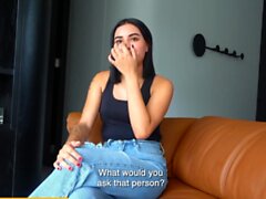 Shy 18yo Colombian Cutie Riding HUGE Dick In Audition