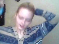 Amateur blonde teen blowjob and fucking in the bathroom