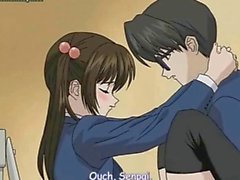 Saucy anime honey getting wet pussy fingered