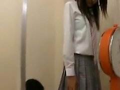 Slender Japanese girl has a kinky doctor carefully examinin