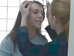 Mormon lesbians lick pussy in bath on spy cam