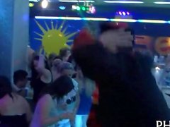 Disgraceful party sluts fuck male dancers