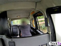 Naughty babe ass fucked by the driver for a free taxi fare