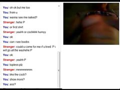 Different clips from Omegle with shots of different babes