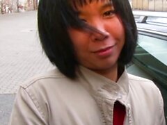 German asian teen next door pick up on street casting