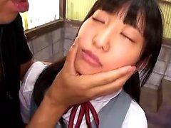 Japanese teen giving a hot blowjob Maid